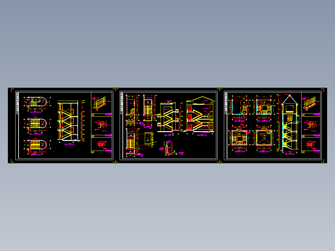 栏杆及阳台节点大样图（建筑cad图纸）CAD图纸