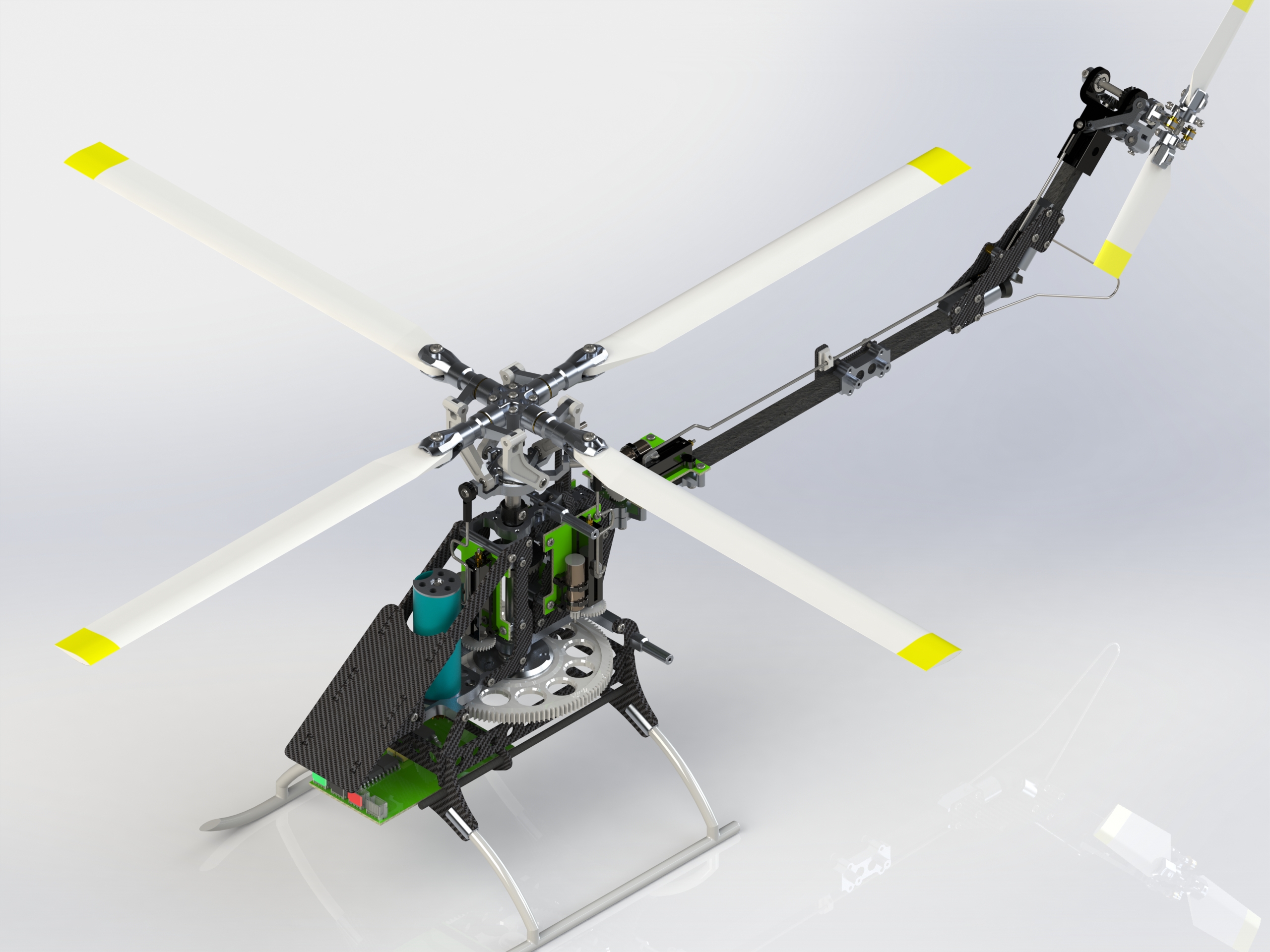 Blade 130X BO-105遥控直升机模型结构