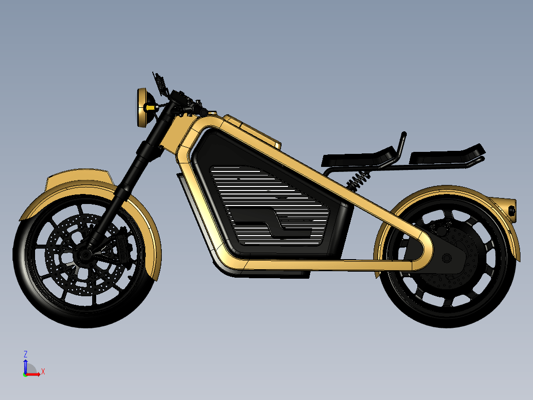 电动摩托车造型 Chaos Electric motorcycle