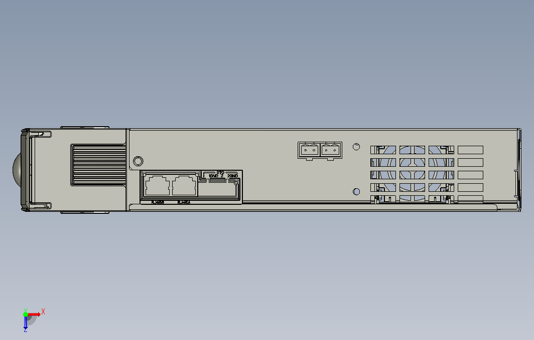 高性能多机传动驱动器STEP_B00(MD810-50M4T7.5G210+整机外形图)