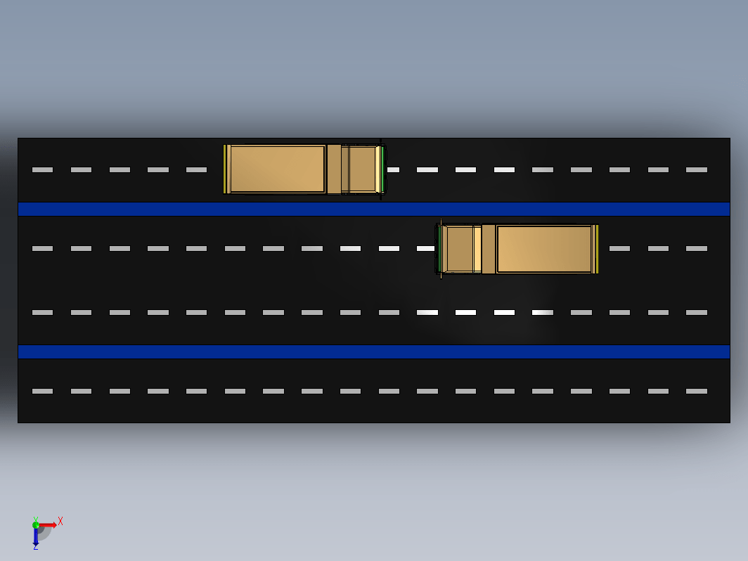 简易Mitsubishi Fuso卡车玩具