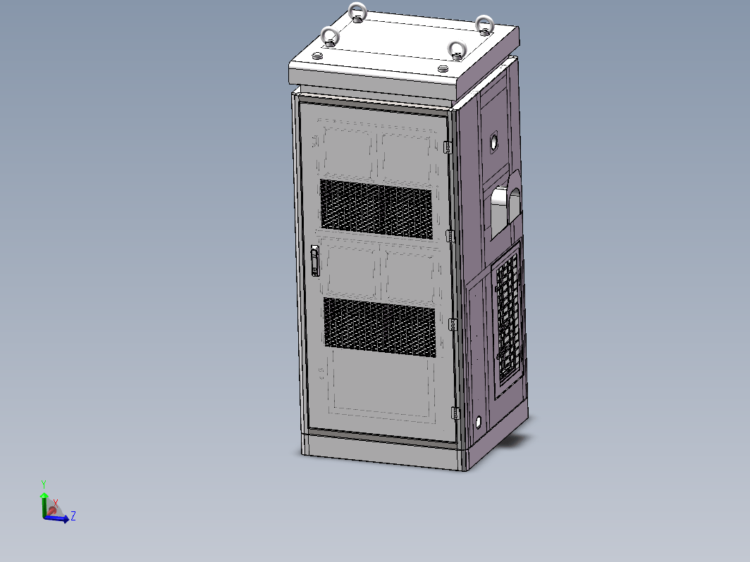 320KW直流充电桩三维SW2019带参