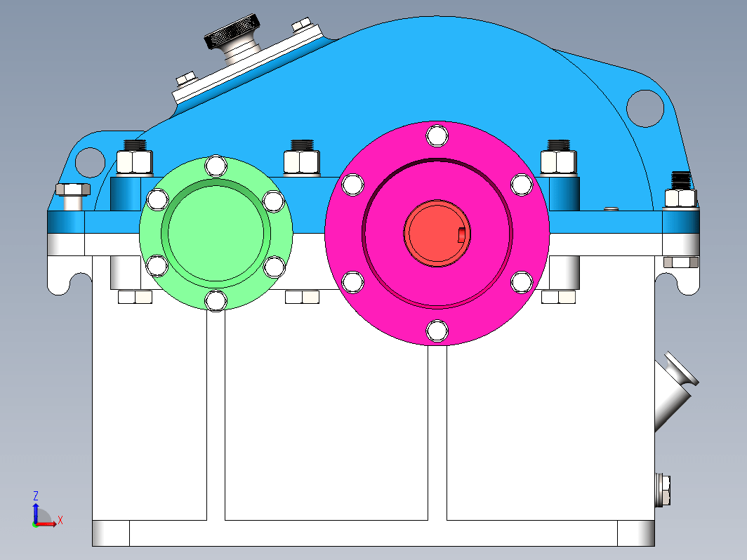 单级斜齿圆柱齿轮减速器