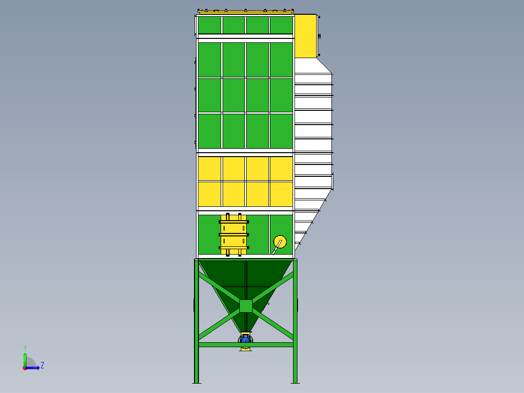 СРФ22х2型袋式除尘器改造成SBF-90x40x2-OV-R