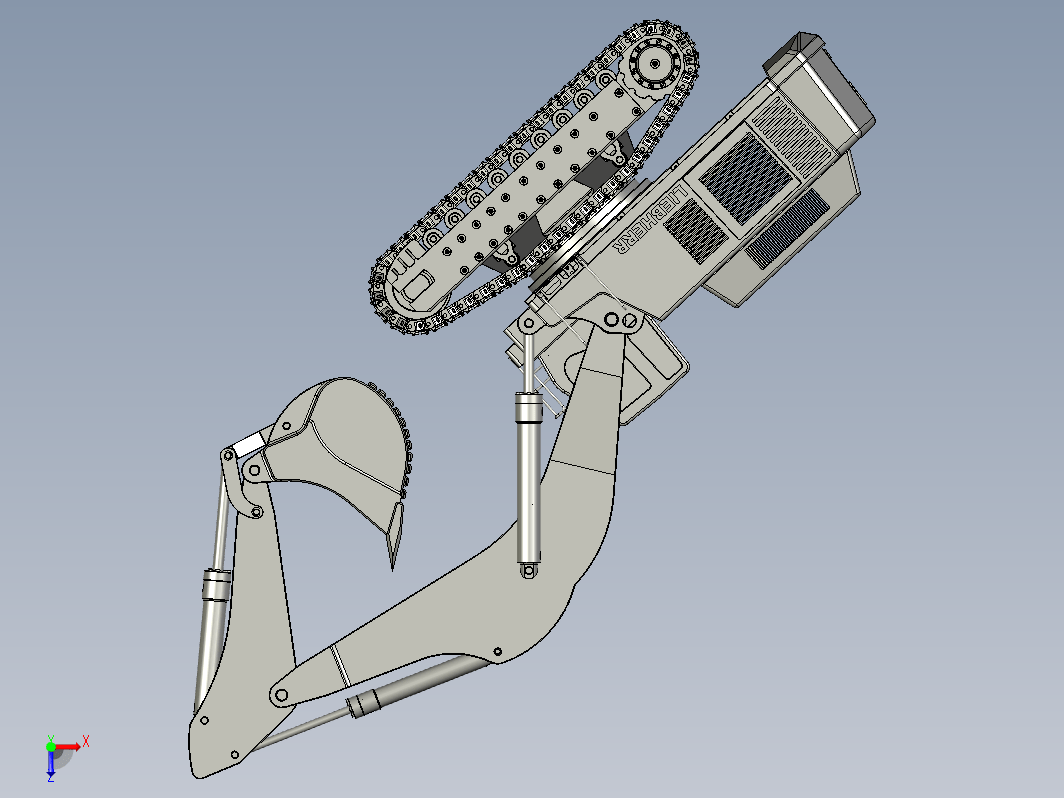 1比12 RC Lebherr 984挖掘机