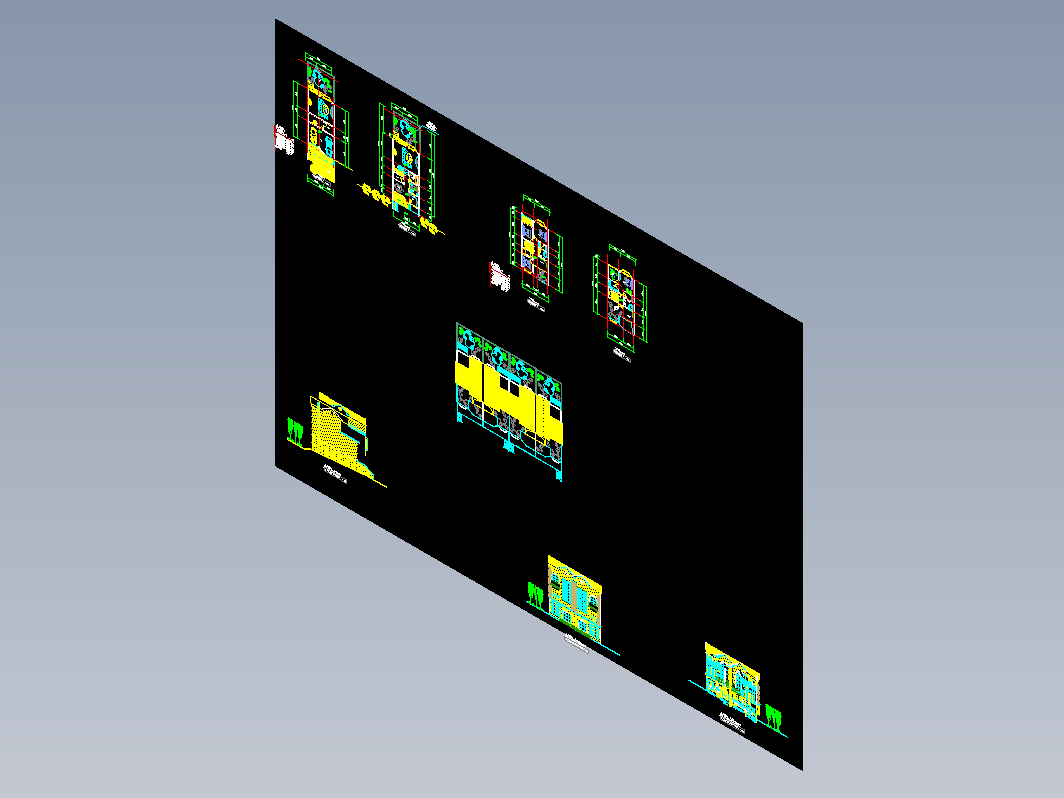 别墅排屋CAD-别墅