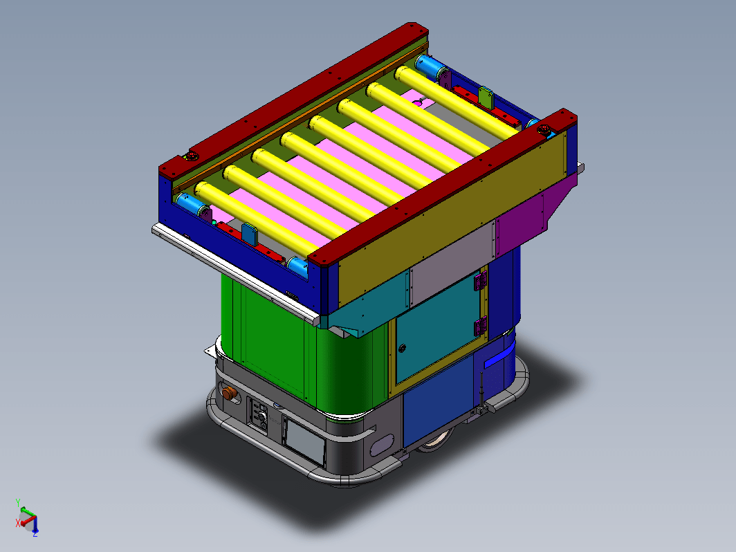 AGV线体转料车（已生产含BOM及2D）