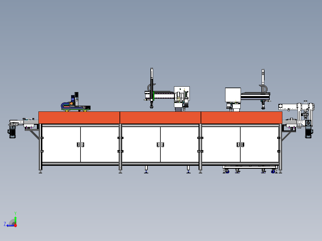 PCB自动上料注胶烘干线机械手抓取三轴涂胶