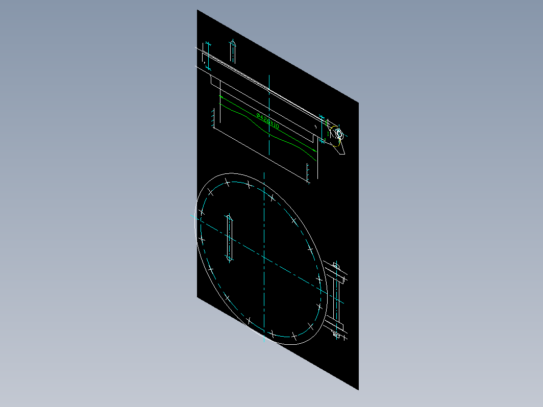 HG21517-95回转盖带颈平焊法兰人孔 B-MFM-400-1.6