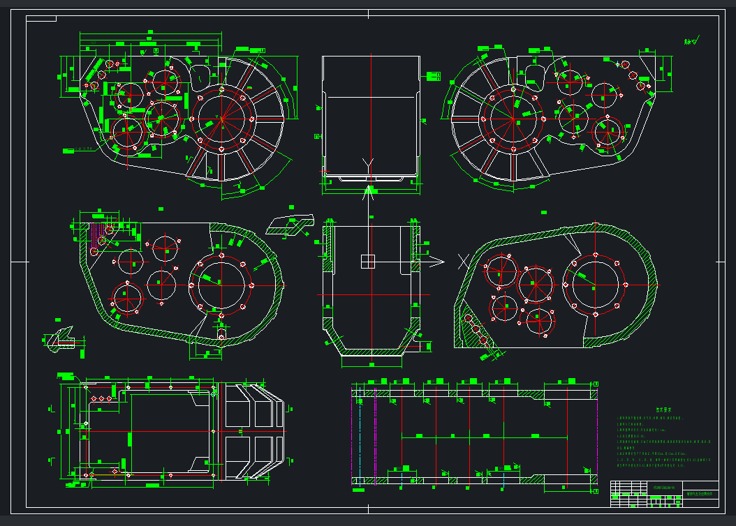 解放汽车变速器壳体工艺与夹具及数控编程三维UG10.0带参+CAD+说明书