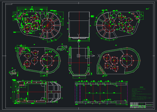 解放汽车变速器壳体工艺与夹具及数控编程三维UG10.0带参+CAD+说明书缩略图