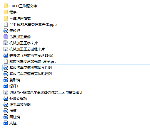 解放汽车变速器壳体工艺与夹具及数控编程三维UG10.0带参+CAD+说明书缩略图