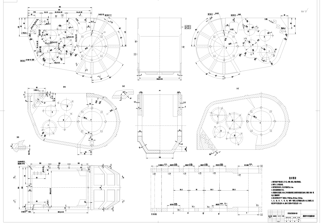 解放汽车变速器壳体工艺与夹具及数控编程三维UG10.0带参+CAD+说明书