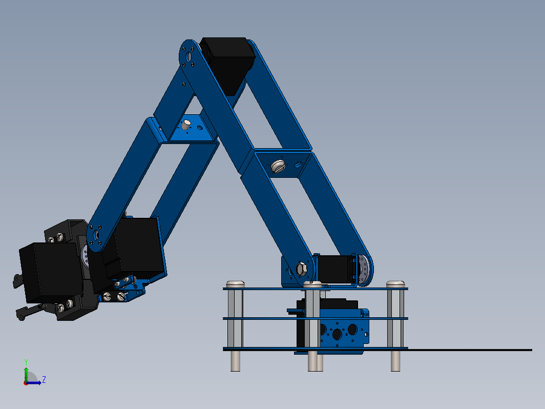 arm-robot简易四轴机械手