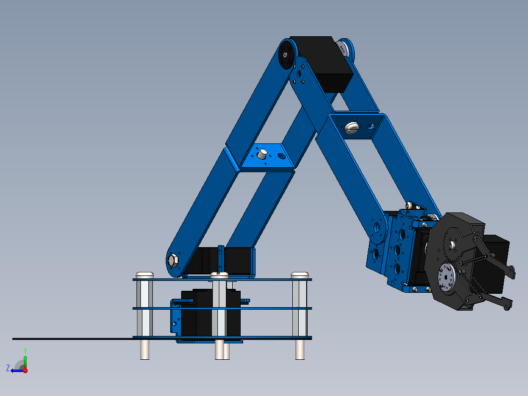 arm-robot简易四轴机械手