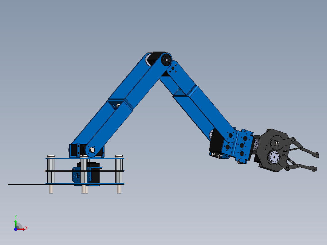 arm-robot简易四轴机械手