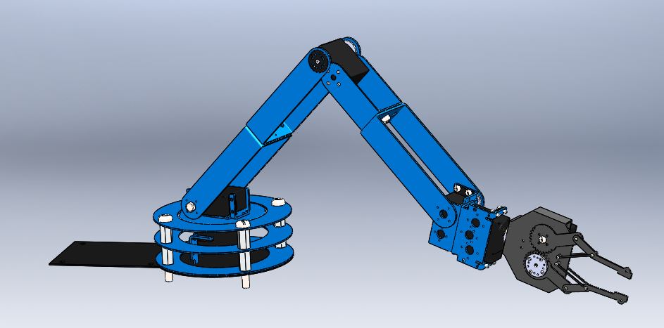 arm-robot简易四轴机械手