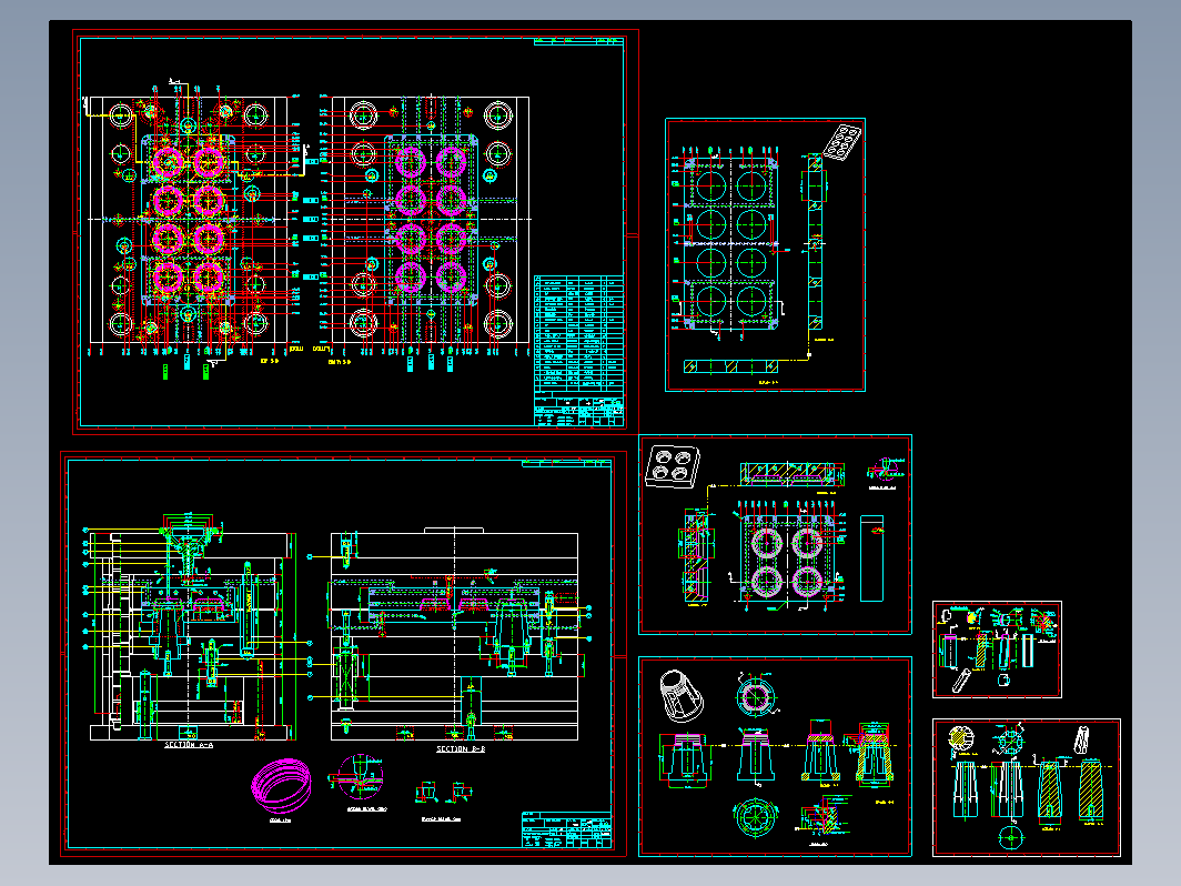 模具结构图—040特殊斜顶