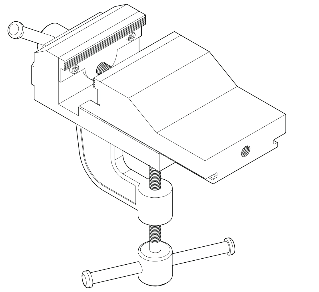 虎钳台钳卡钳-bench-vice-24 7 STP IGS