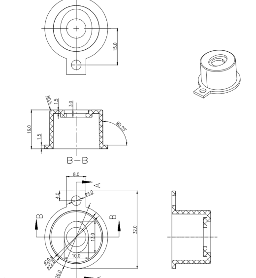 异形透盖注塑模具设计图纸-一模两腔三维UG11.0无参+CAD+说明缩略图