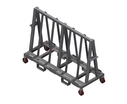 A字钣金推车 Sheet metal cart