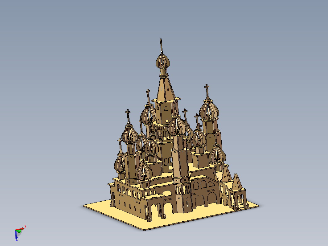 圣彼得堡克里姆林宫激光切割拼装