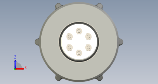 适配42步进电机的谐波减速机装配体缩略图
