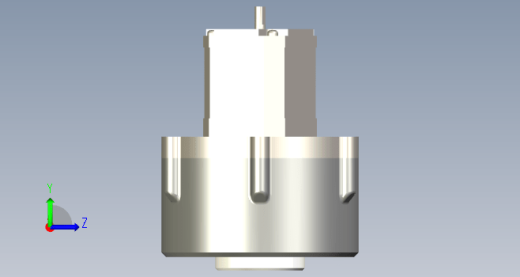 适配42步进电机的谐波减速机装配体缩略图