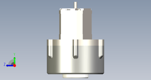 适配42步进电机的谐波减速机装配体缩略图