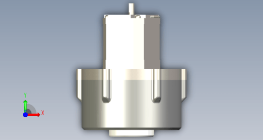 适配42步进电机的谐波减速机装配体缩略图