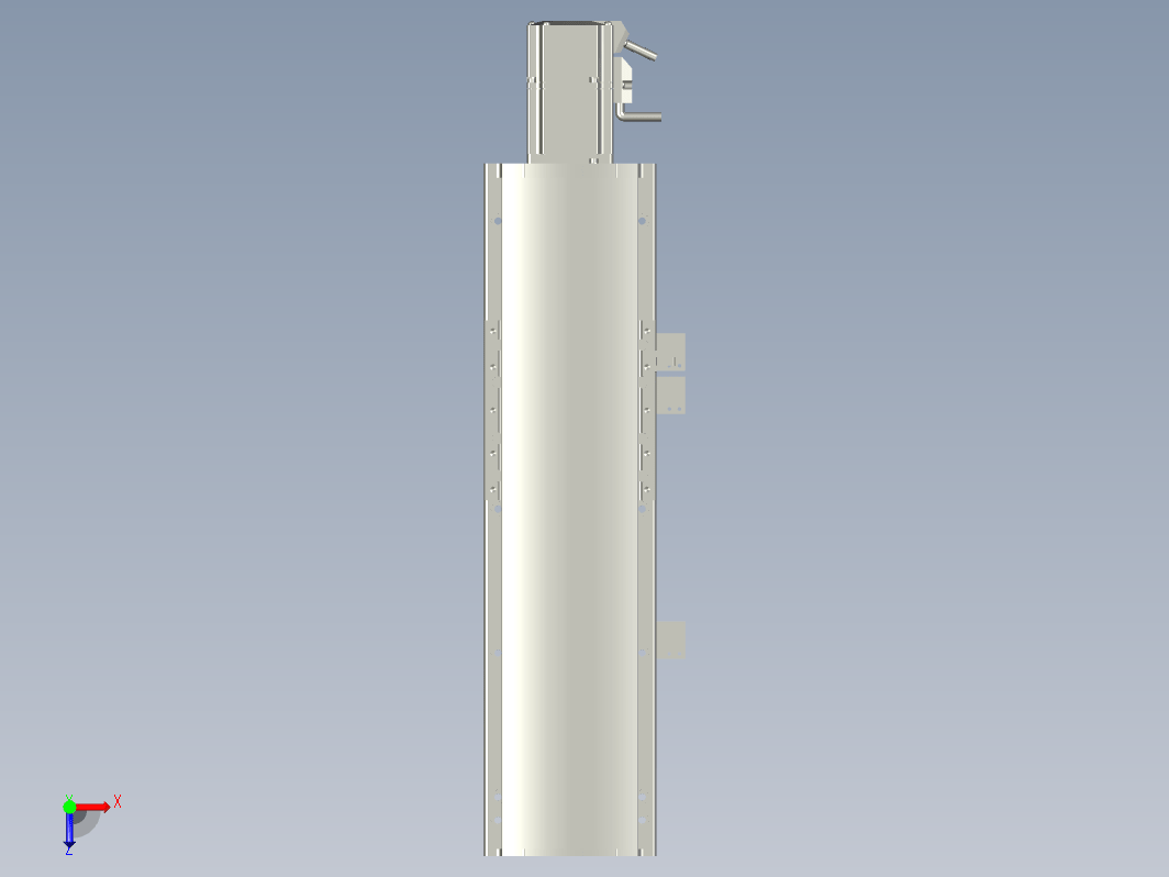 2019 新款120mm宽度双导轨单轴精密直线模组模型.120BS.L200.400W.3D