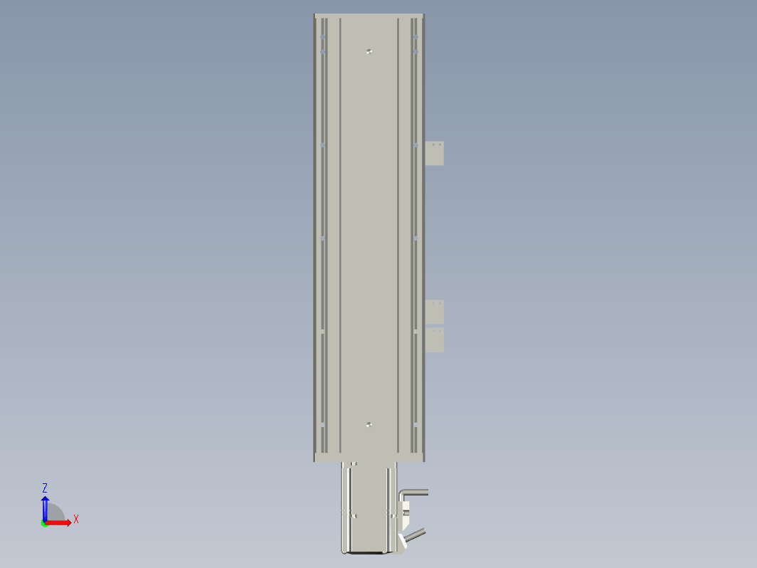 2019 新款120mm宽度双导轨单轴精密直线模组模型.120BS.L200.400W.3D