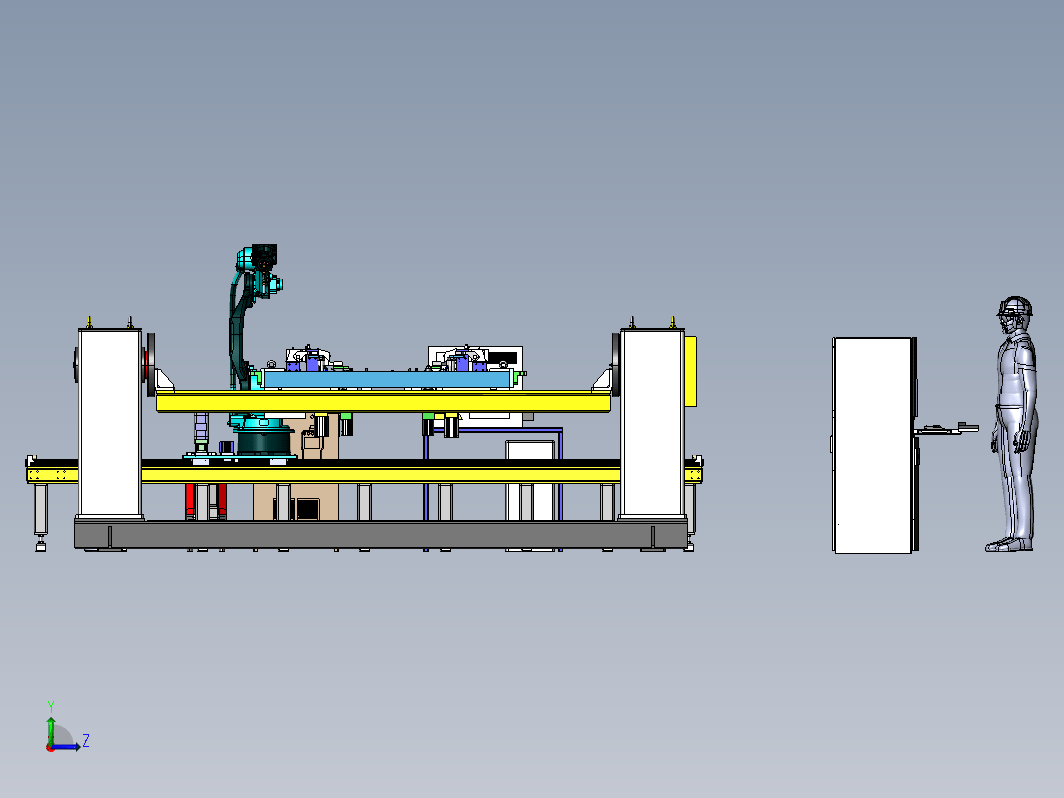 车架组件的机械手自动化焊接岗位