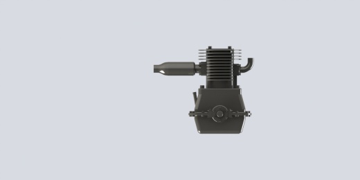 单缸发动机演示模型 1 cylinder engine缩略图