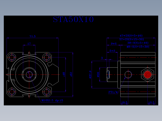 SDA气缸 83-STA-50-BZN