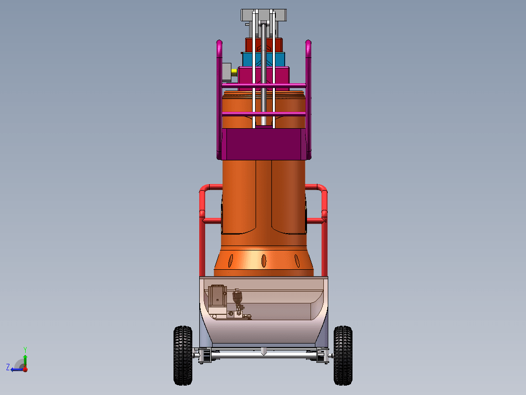 小型高空作业平台车总成