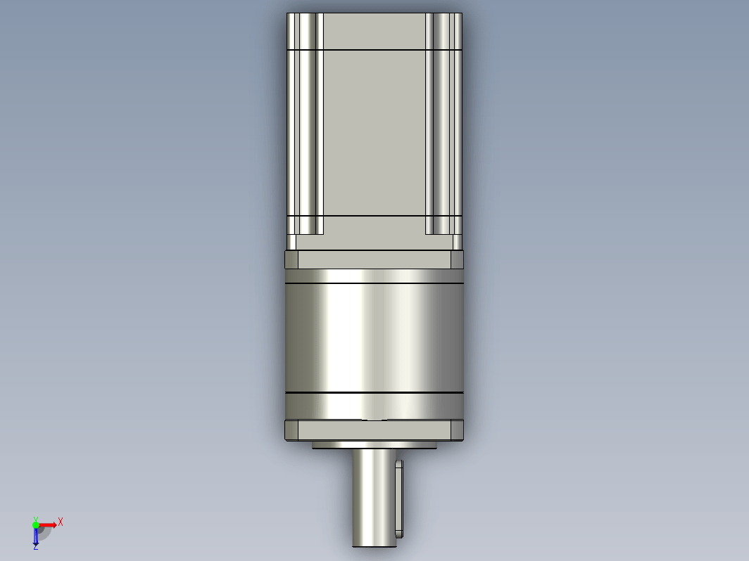 YK57HB76-PG20  57mm两相步进减速机电机（3D）