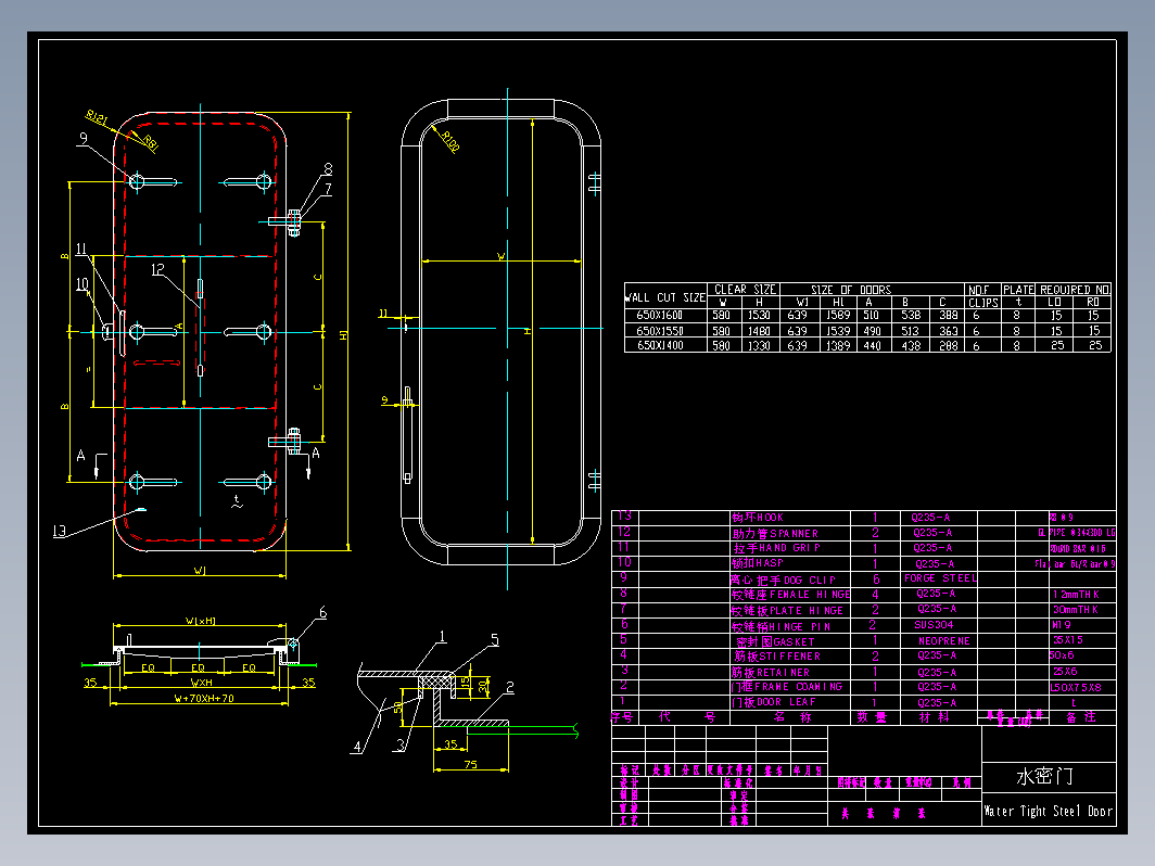 人孔盖_舱口盖_水密门-1