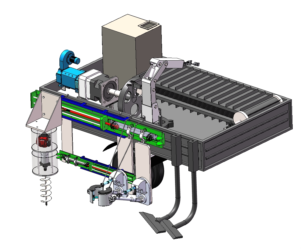 固沙植树机机械结构的设计三维SW+CAD+说明书