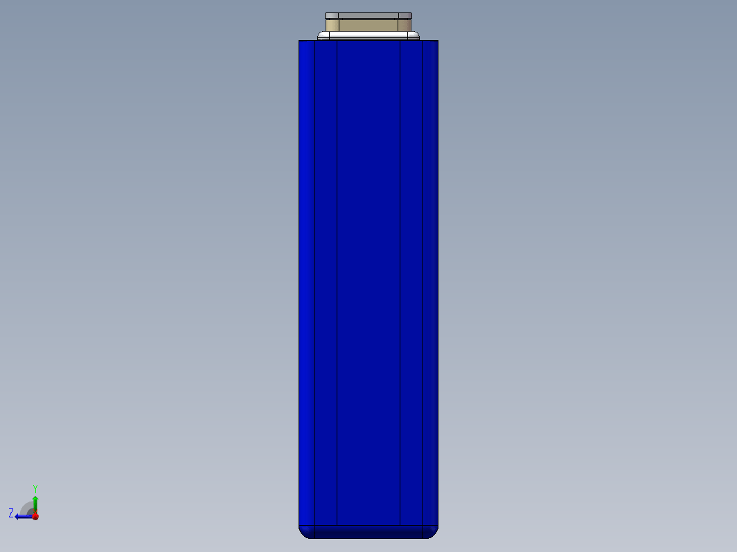 锂电池三元锂电芯数模，2714895电芯，也叫做53Ah电芯