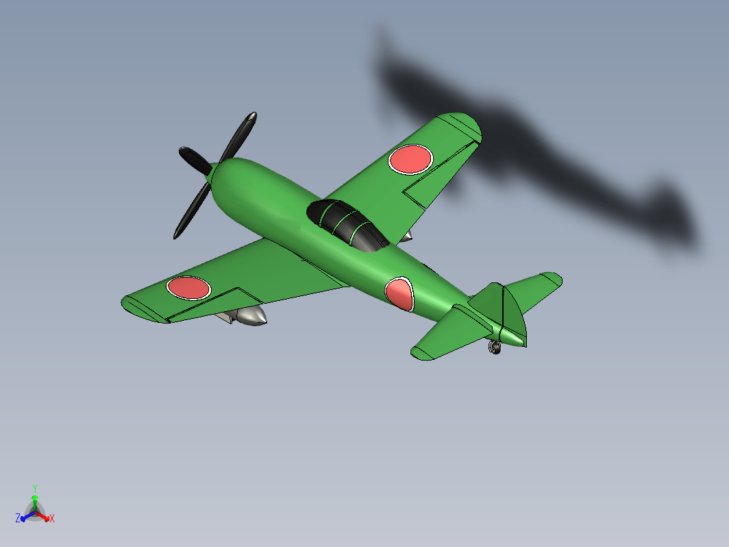 中岛Ki-84 Hayate单座战斗机