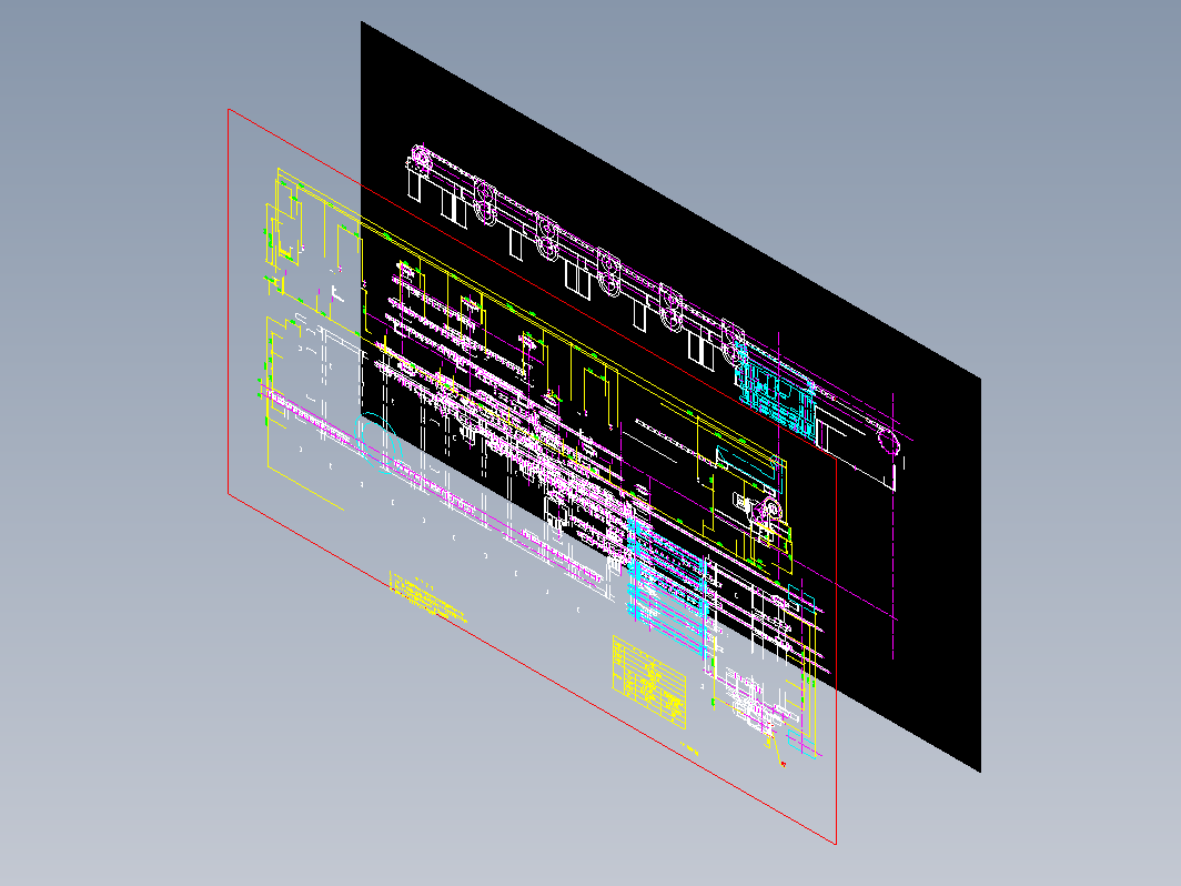 6x4.3t电极烧罐链式输送机总图