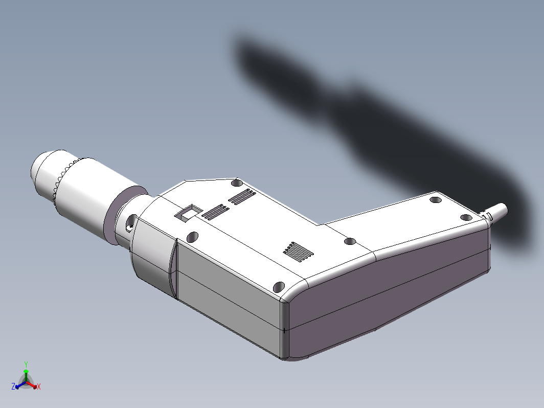 电钻详细内部传动结构模型