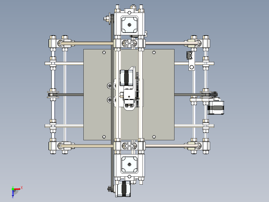 XYZ三轴3D打印机模型