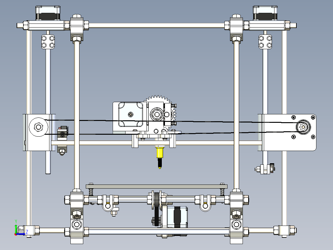 XYZ三轴3D打印机模型