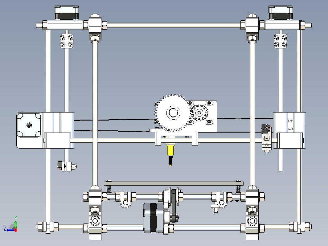 XYZ三轴3D打印机模型