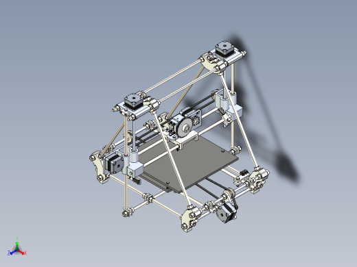 XYZ三轴3D打印机模型缩略图