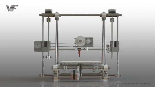 XYZ三轴3D打印机模型缩略图