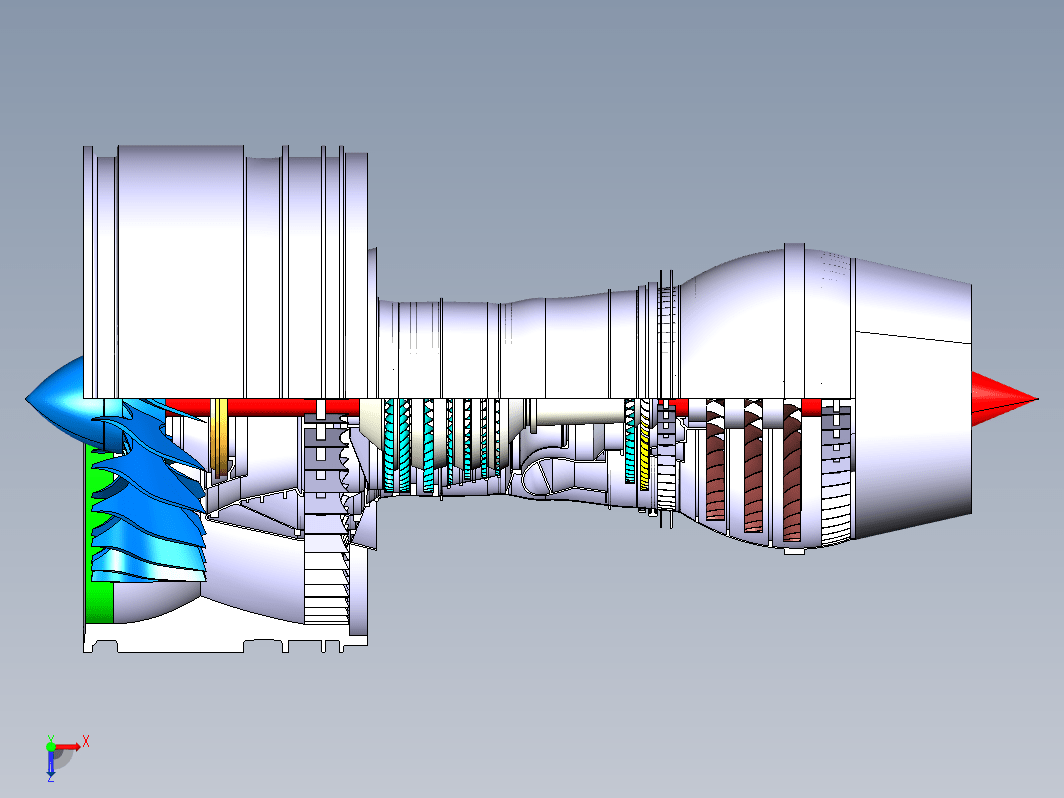 Pratt Whitney涡轮风扇喷气式发动机