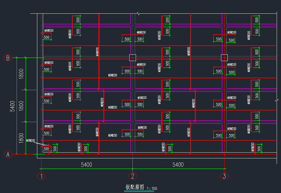 27x16.2米单向肋梁楼盖设计施工图